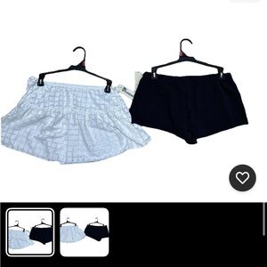 No Boundaries swim coverups  - White and Black size M white skirt black shorts